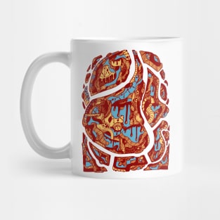 Abstract Wave of Thoughts No 3 - Pastel Tones Mug